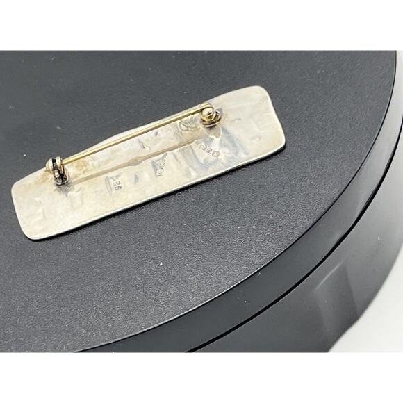 E.F.S. MEXICO 925 Silver - Vintage Save the Children/ Holding Hands Brooch Pin - Picture 7 of 10